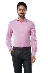 Blush Pink 72% Poly 28% Cotton Formal Shirt for Men | Tangible Executive Fil-a-Fil Classic Fit
