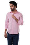 Rose Mist 100% Cotton Oxford Shirt for Men | Tangible Signature Rose Casual Classic Fit