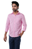 Rose Mist 100% Cotton Oxford Shirt for Men | Tangible Signature Rose Casual Classic Fit