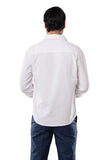 Pure White 100% Cotton Oxford Shirt for Men | Tangible Signature Casual Classic Fit