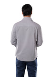 Steel Grey 100% Cotton Oxford Shirt for Men | Tangible Signature Grey Casual Classic Fit