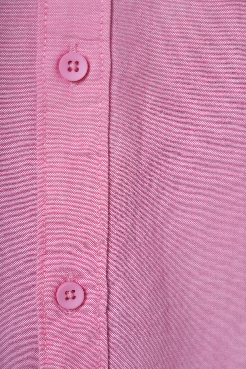 Coral Depth 100% Cotton Oxford Shirt for Men | Tangible Signature Red Pink Casual Classic Fit