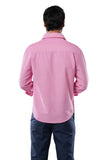 Coral Depth 100% Cotton Oxford Shirt for Men | Tangible Signature Red Pink Casual Classic Fit